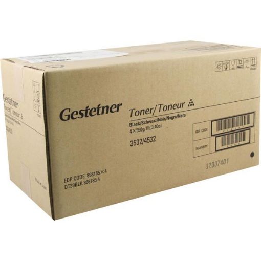 Gestetner 89887 (Type 3110D, 4800157, 888181, 9887) Black Toner Bottles (4 pack) (30000 Yield)