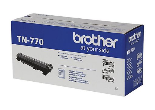 Brother TN-770 Super High Yield Black Toner Cartridge (4500 Yield)