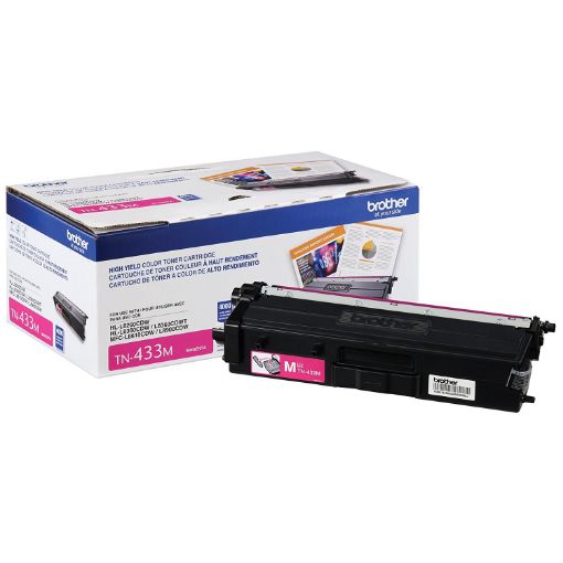Brother TN-433M High Yield Magenta Toner Cartridge (4000 Yield)