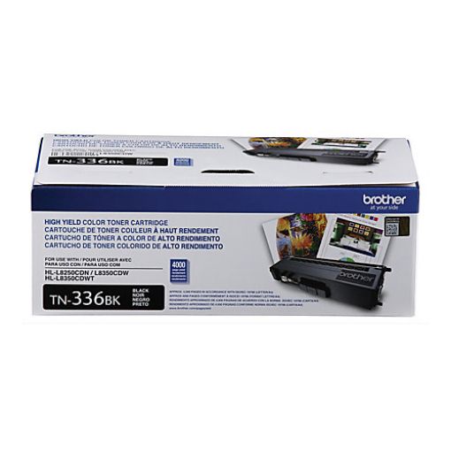 Brother TN-336bk High Yield Black Toner Cartridge (4000 Yield)