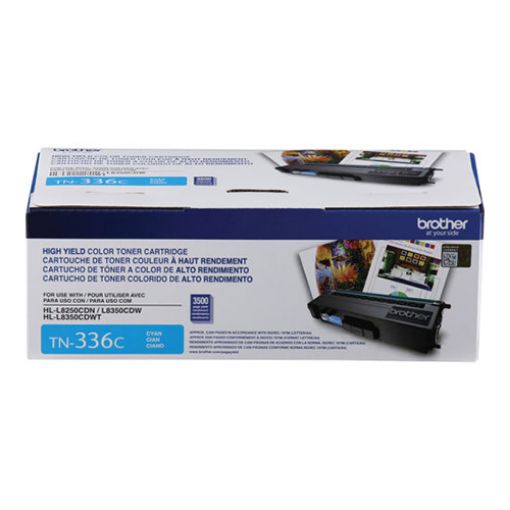 Brother TN-336c High Yield Cyan Toner Cartridge (3500 Yield)