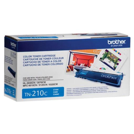 Brother TN-210C Cyan Toner Cartridge (1400 Yield)