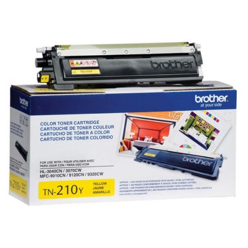 Brother TN-210Y Yellow Toner Cartridge (1400 Yield)
