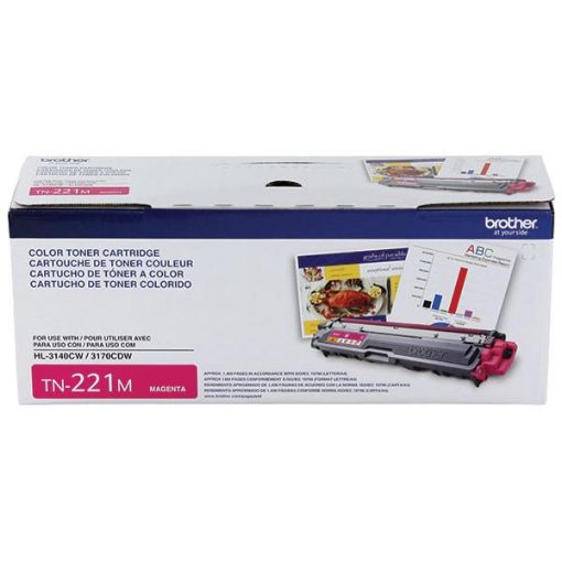 Brother TN-221M Magenta Toner Cartridge (1400 Yield)