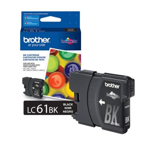 Brother LC61BK Black Inkjet Cartridge (450 Yield)