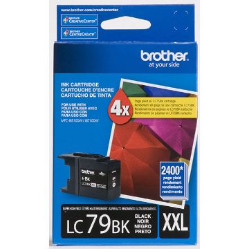 Brother LC79BK Extra High Yield Black Inkjet Cartridge (2400 Yield) Brother LC79BK Extra High Yield Black Inkjet Cartridge (2400 Yield)