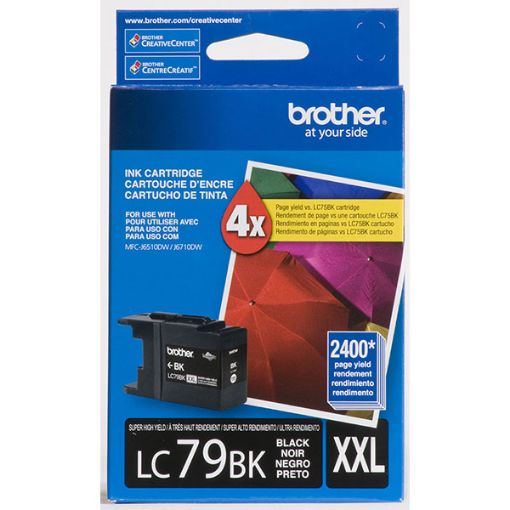 Brother LC79BK Extra High Yield Black Inkjet Cartridge (2400 Yield)