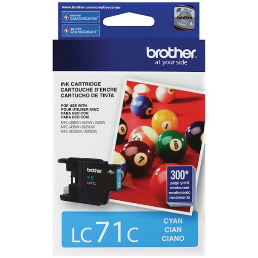 Brother LC71C Cyan Ink Cartridge (300 Yield)