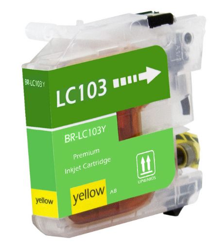 Compatible LC101Y High Yield Yellow Inkjet Cartridge (600 Yield)