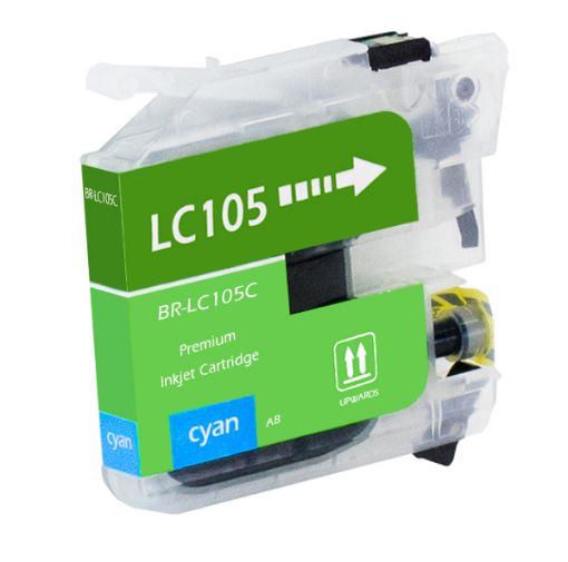 Compatible LC105C Extra High Yield Cyan Ink Cartridge (1200 Yield)