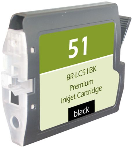 Compatible LC51BK Black Inkjet Cartridge (500 Yield)