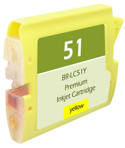 Compatible LC51Y Yellow Inkjet Cartridge (400 Yield)