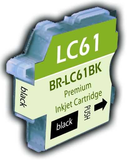 Compatible LC61BK Black Inkjet Cartridge (450 Yield)