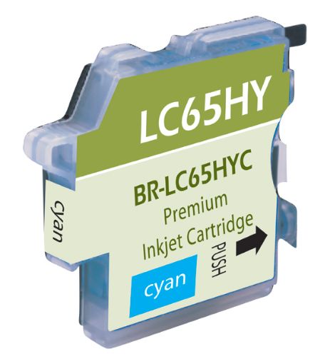 Compatible LC65HYC Cyan Inkjet Cartridge (750 Yield)