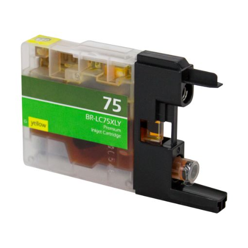 Compatible LC75XLYW High Yield Yellow Inkjet Cartridge (600 Yield)