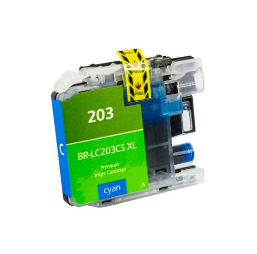 Compatible LC203C High Yield Cyan Inkjet Cartridge (550 Yield)