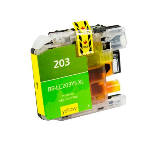 Compatible LC203Y High Yield Yellow Inkjet Cartridge (550 Yield)