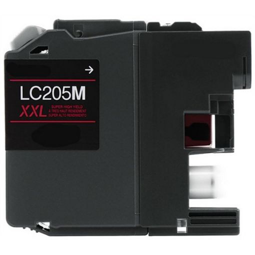Compatible LC205M (LC205MXXLM) Super High Yield Magenta Inkjet Cartridge (1200 Yield), No Box