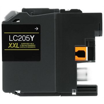 Compatible LC205Y (LC205YXXLY) Super High Yield Yellow Inkjet Cartridge (1200 Yield), No Box Compatible LC205Y (LC205YXXLY) Super High Yield Yellow Inkjet Cartridge (1200 Yield), No Box