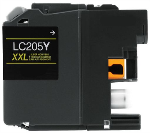 Compatible LC205Y (LC205YXXLY) Super High Yield Yellow Inkjet Cartridge (1200 Yield) 