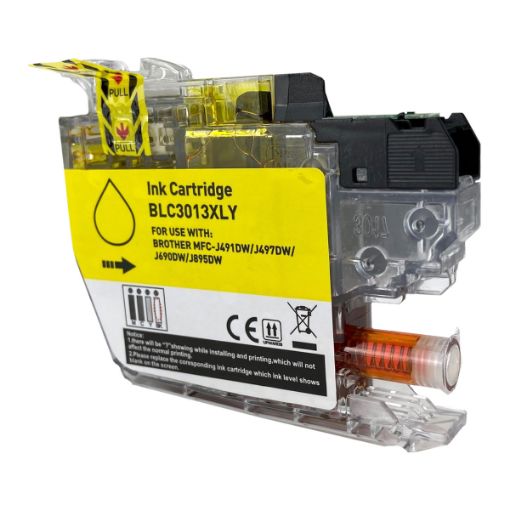 Compatible LC3013Y High Yield Yellow Ink Cartridge (400 Yield) 