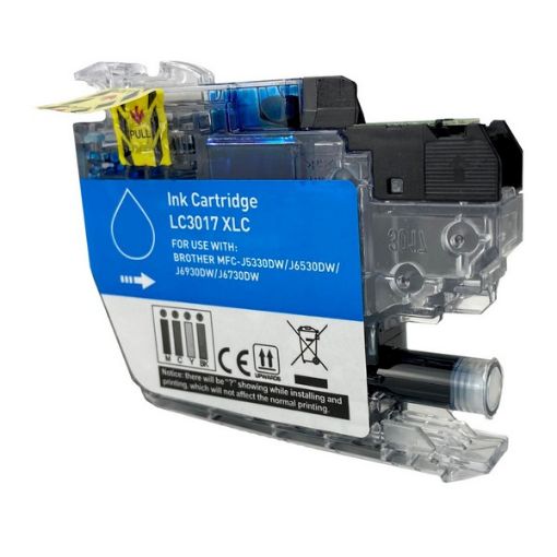 Compatible LC3017C High Yield Cyan Inkjet Cartridge (550 Yield) 