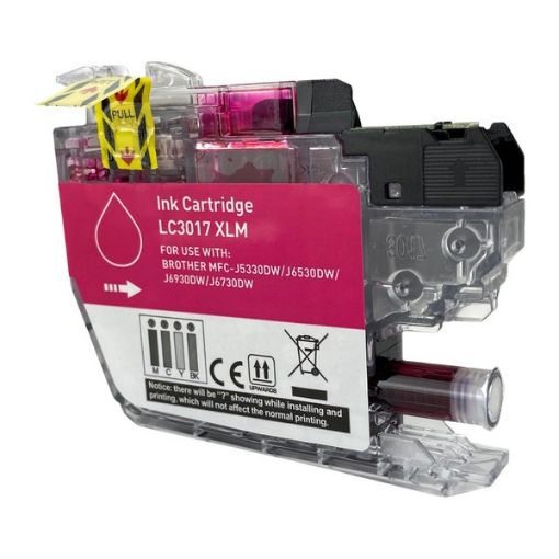 Compatible LC3017M High Yield Magenta Inkjet Cartridge (550 Yield)