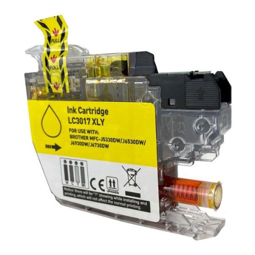 Compatible LC3017Y High Yield Yellow Inkjet Cartridge (550 Yield)  