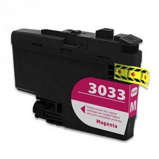 Compatible LC3033M Super High Yield Magenta Inkjet Cartridge (1500 Yield), No Box
