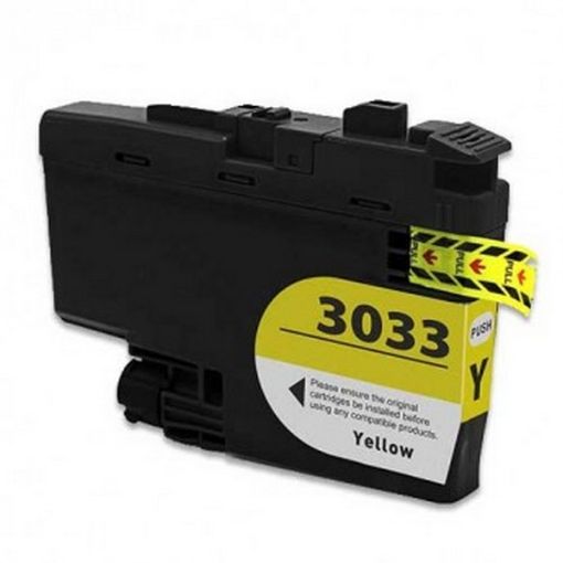 Compatible LC3033Y Super High Yield Yellow Inkjet Cartridge (1500 Yield), No Box