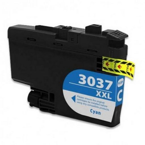 Compatible LC3037C Super High Yield Cyan Inkjet Cartridge (1500 Yield), No Box 