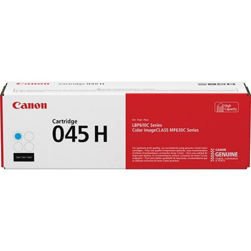 Canon 1245C001AA (Canon 045HC) High Yield Cyan Toner Cartridge (2200 Yield) 