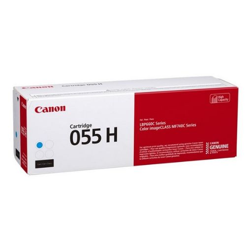 Canon 3019C001AA (Canon 055HC, CRG-055HC) High Yield Cyan Toner Cartridge (5900 Yield) 