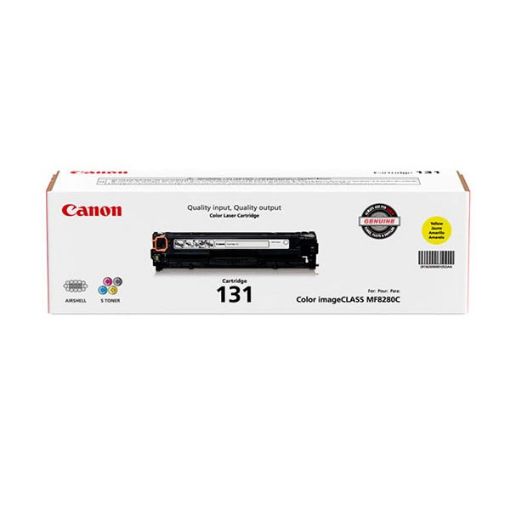Canon 6269B001AA (Canon 131Y, CRG-131Y) Yellow Toner Cartridge (1500 Yield)