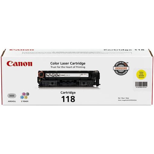 Canon 2659B001AA (Canon 118Y) Yellow Toner Cartridge (2900 Yield) 