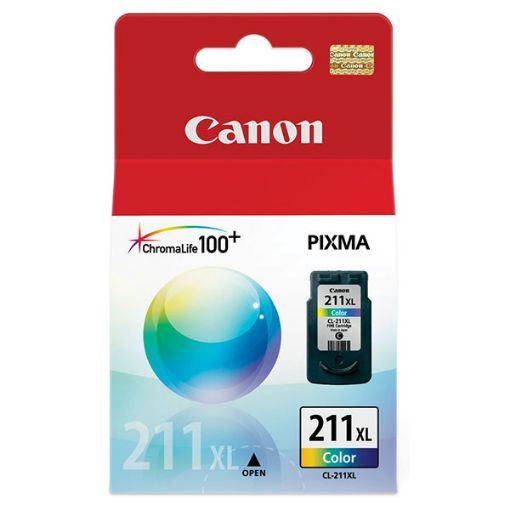 Canon 2975B001 (CL-211XL) High Yield Color Ink Cartridge (350 Yield)