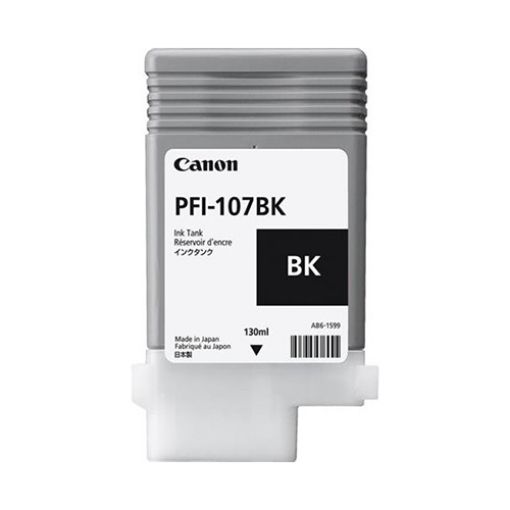 Canon 6705B001 (PFI-107Bk) Black Ink Cartridge (130 Yield)
