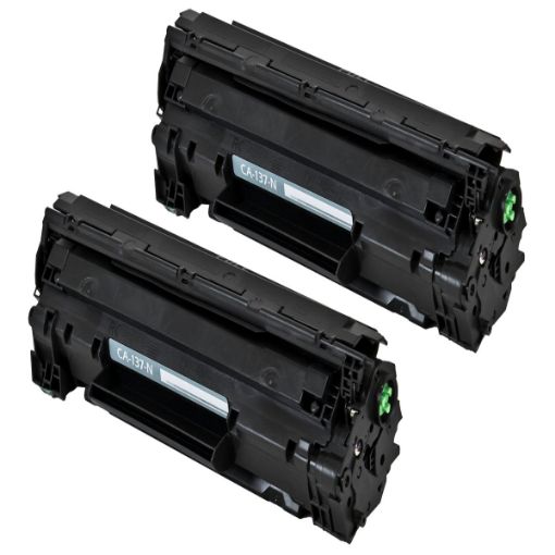 Compatible 9435B001AA (Canon 137, CRG-137) Black Toner Cartridges (2 pack) (4800 Yield)