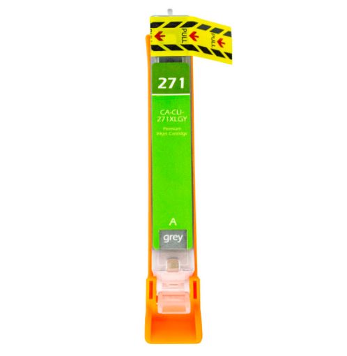 Remanufactured 0340C001AA (CLI-271XLGY) High Yield Gray Ink Cartridge (300 Yield)