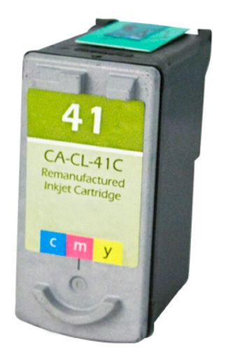 Remanufactured 0617B002 (CL-41) High Yield Tri-Color Inkjet Cartridge (308 Yield) 