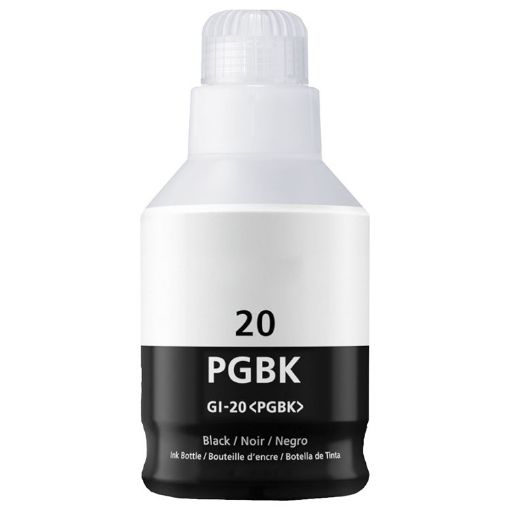 Compatible 3383C001 (GI-20Bk) Black Pigment Ink Bottle (6000 Yield) 