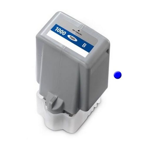 Remanufactured PFI-1000Blue (0555C002) Blue Pigment Ink Cartridge (80 ml) 