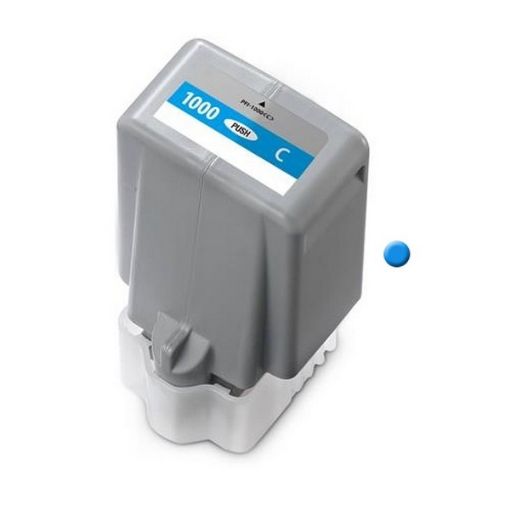 Remanufactured PFI-1000C (0547C002) Cyan Pigment Ink Cartridge (80 ml) 