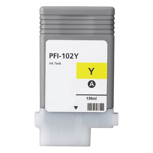  Remanufactured 0898B001 (PFI-102Y) Yellow Inkjet Cartridge (130 Yield) 