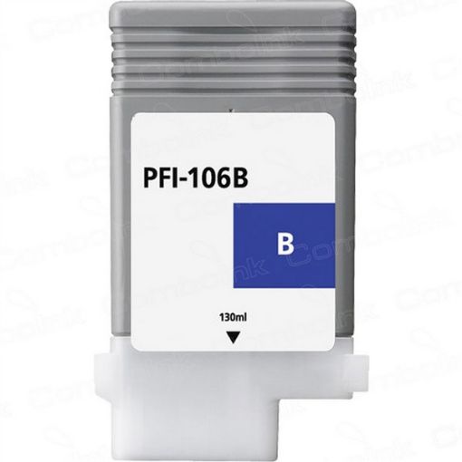 Remanufactured 6629B001AA (PFI-106Blue) Blue Inkjet Cartridge (130 ml) 