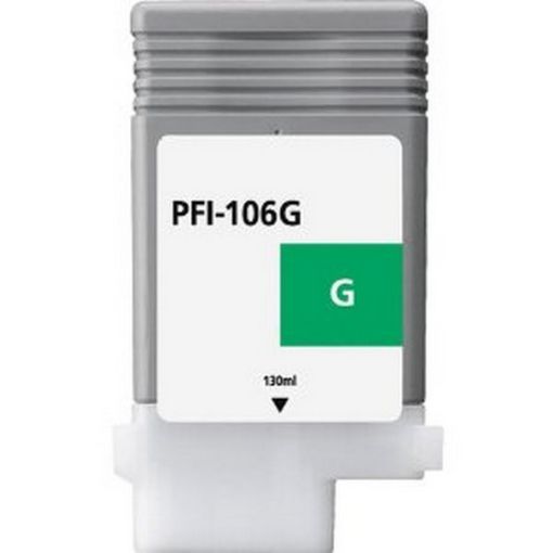 Remanufactured 6628B001AA (PFI-106Green) Green Inkjet Cartridge (130 ml) 