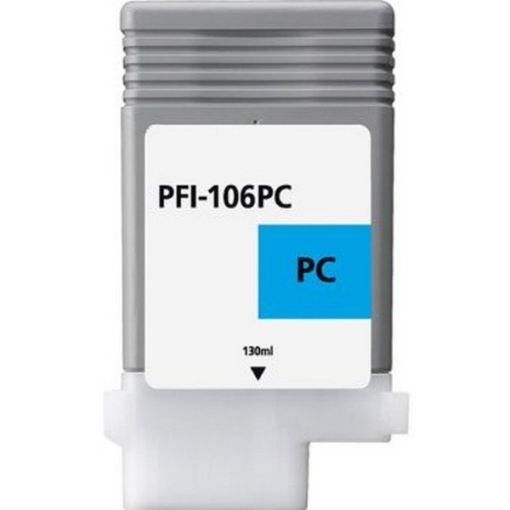 Remanufactured 6625B001AA (PFI-106PC) Photo Cyan Inkjet Cartridge (130 ml)