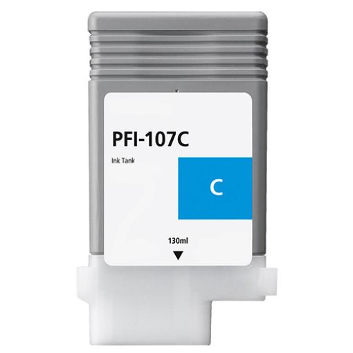  Compatible 6706B001 (PFI-107C) Cyan Ink Cartridge (130 ml)
