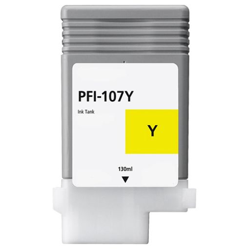  Compatible 6708B001 (PFI-107Y) Yellow Ink Cartridge (130 ml)