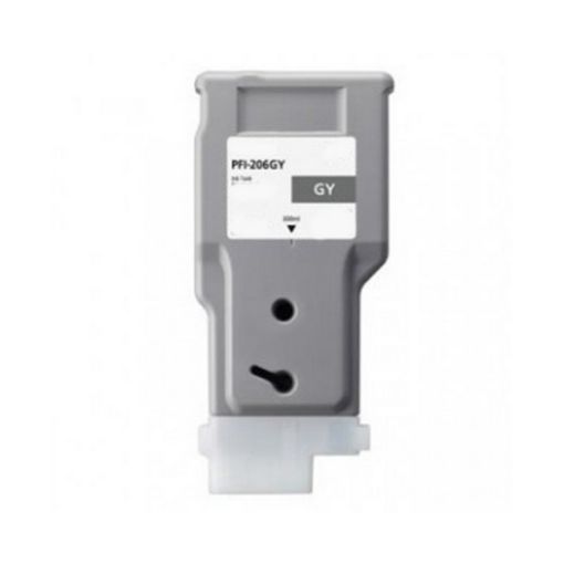 Remanufactured 5312B001 (PFI-206GY) Gray Ink Cartridge (300 ml)